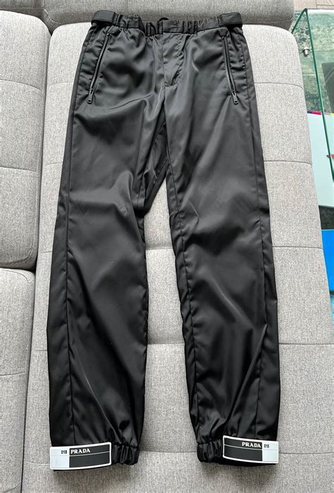 prada nylon pants replica|prada nylon gabardine track pants.